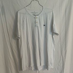 American eagle 1/4 button t shirt